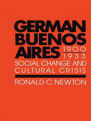 cover image of German Buenos Aires, 1900–1933